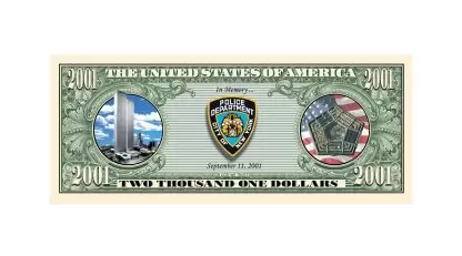 Police NYPD Commemorative Bill - 9/11 2001 - Image 3