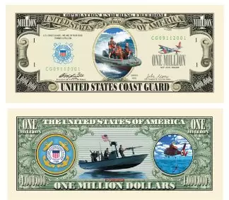 Coast Guard million dollar bill