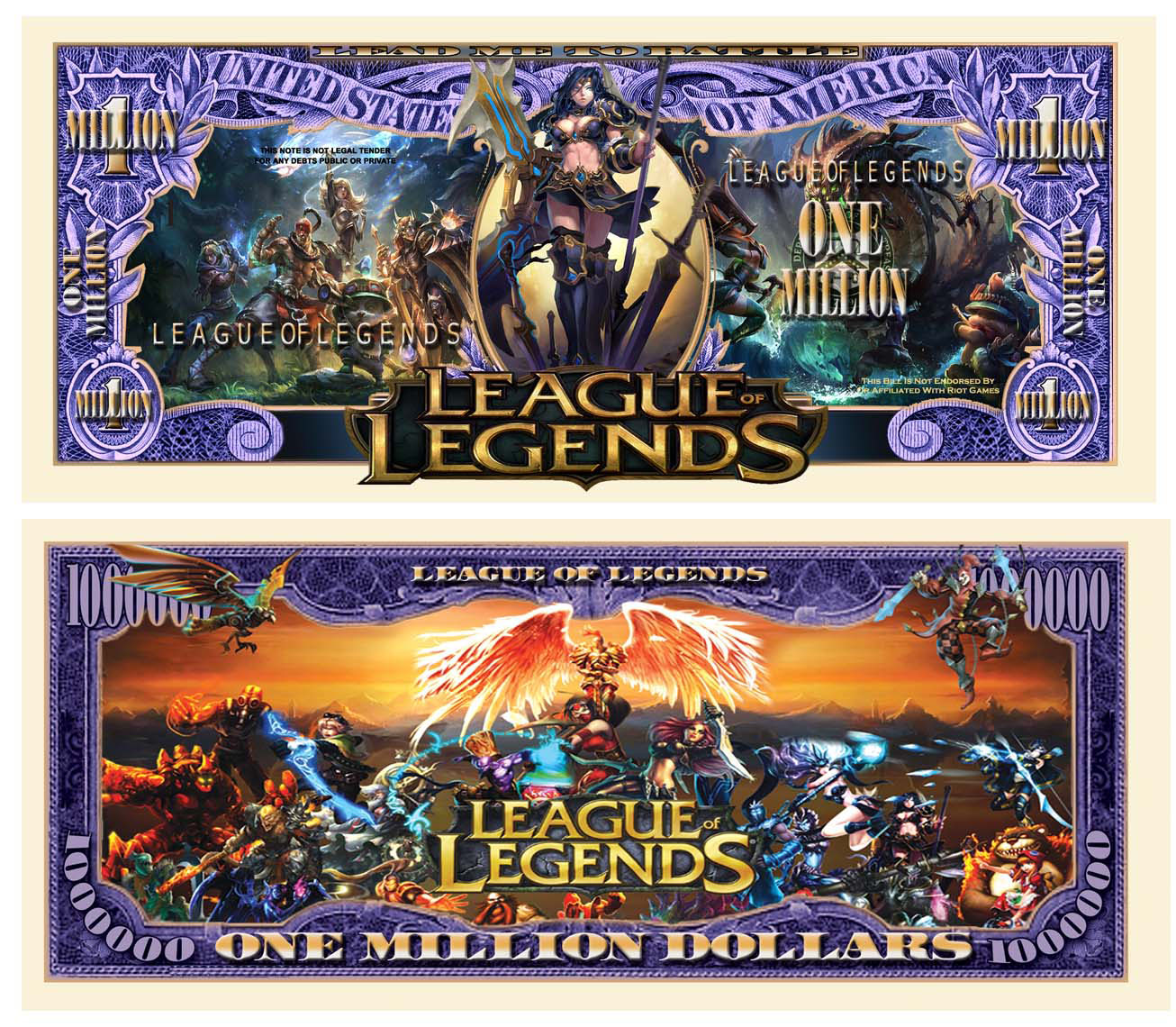 League Of Legends Million Dollar Bill