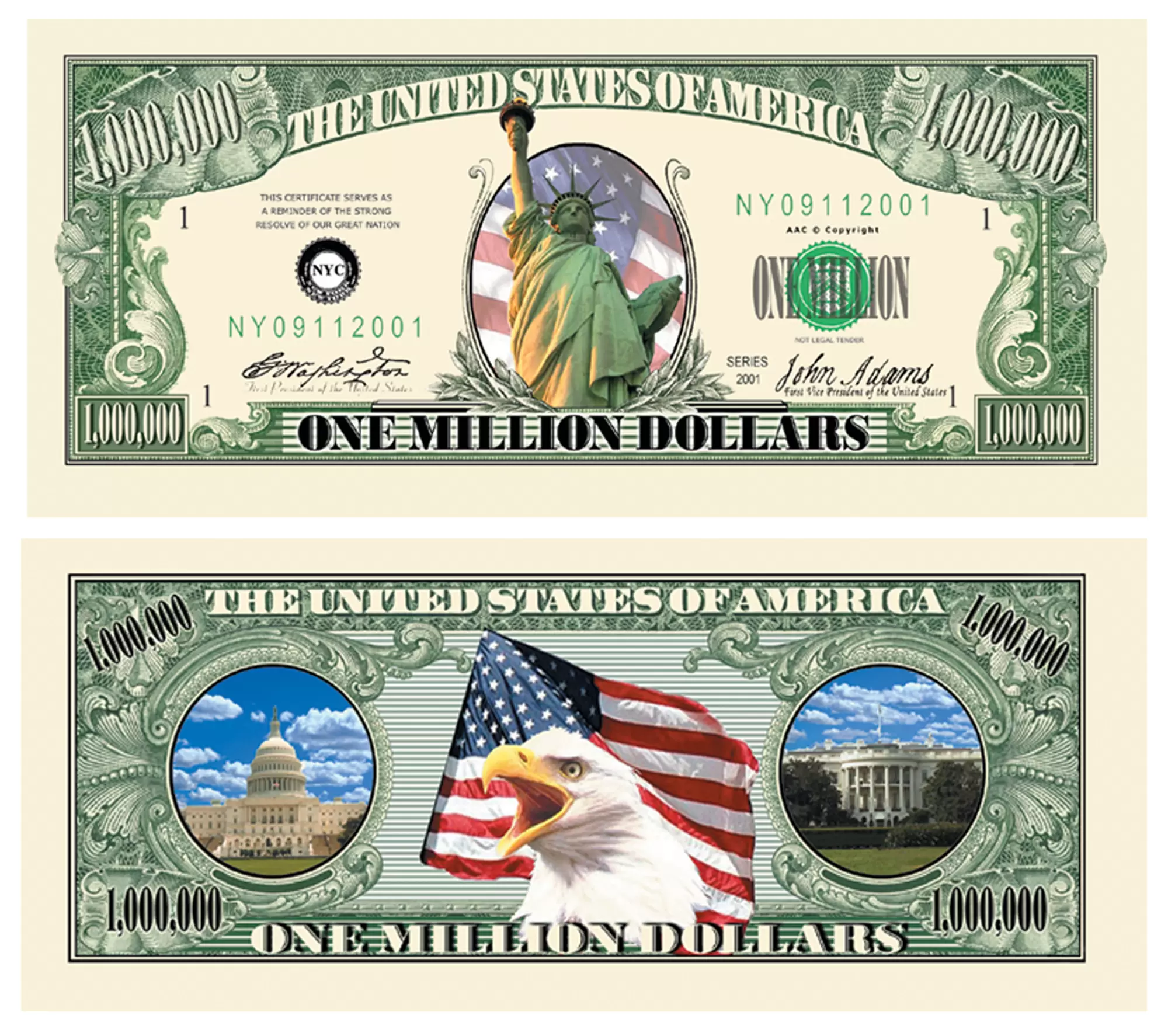 Liberty One Million Dollar Bill
