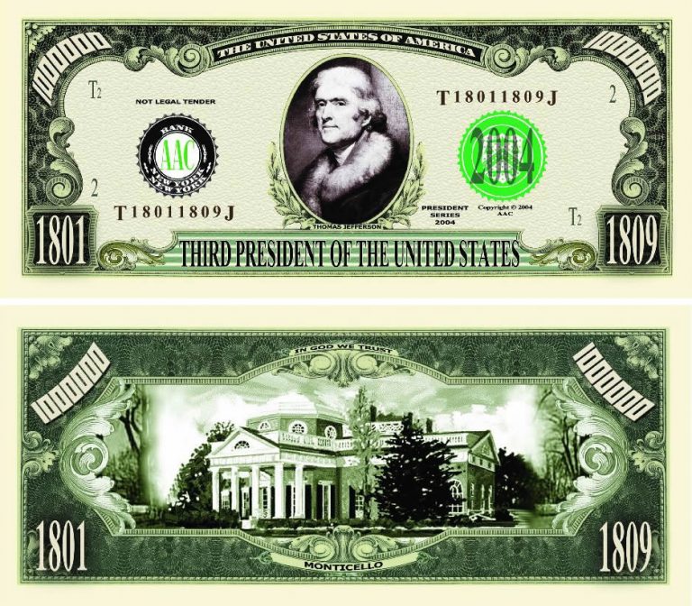 Джефферсон купюра. Доллар портреты президентов.