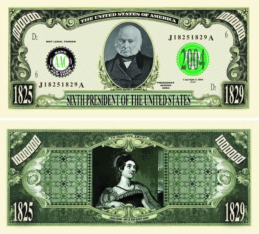 President Andrew Jackson One Million Dollar Bill – American Art Classics