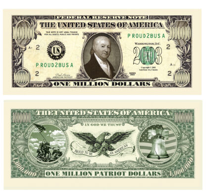 American Patriot One Million Dollar Bill