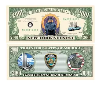 Police NYPD Commemorative Bill - 9/11 2001