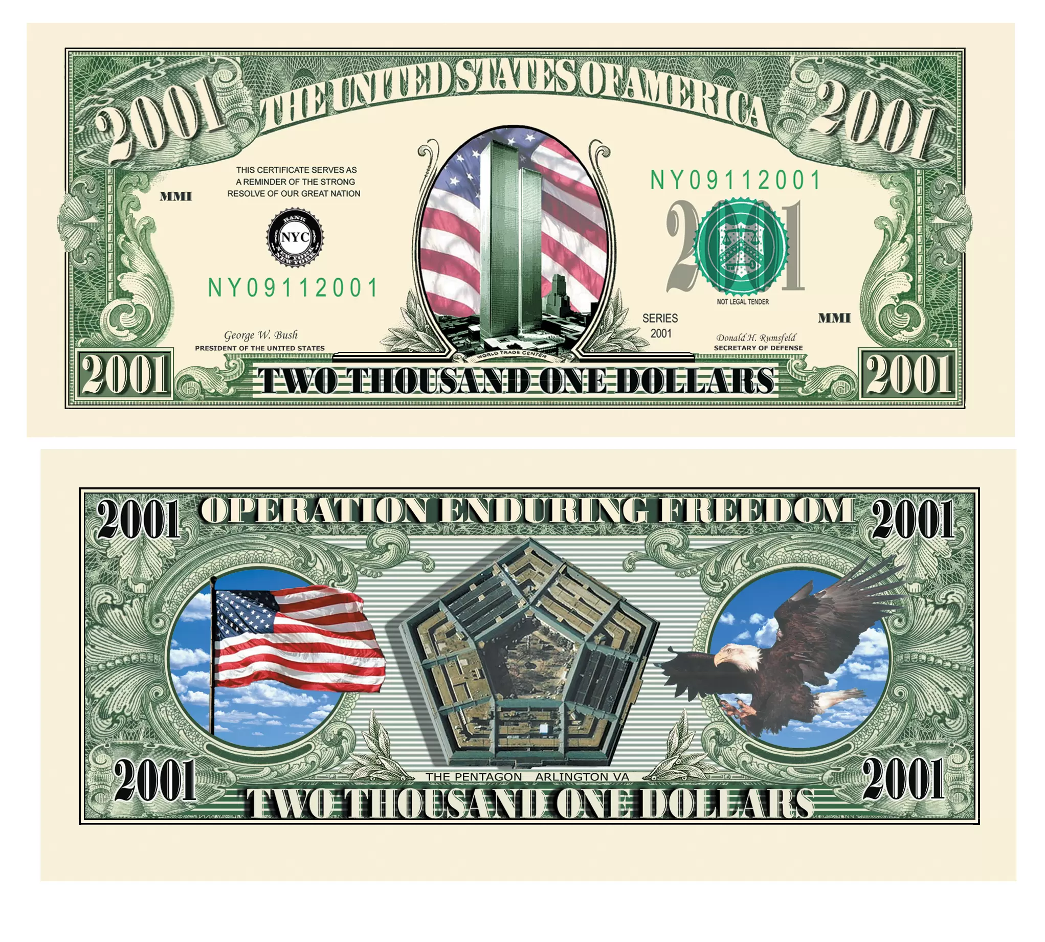 U.S 2001 Twin Towers Bill