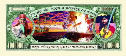 25 Pirate Doubloon MONEY FAKE  WHOLESALE LOT  MILLION DOLLAR BILLS PIRATE BOOTY 