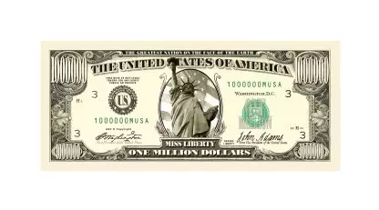 One Million Dollar Bill novelty