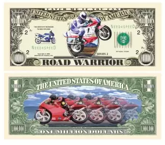 Road Warrior Racing Bike Million Dollar Bill