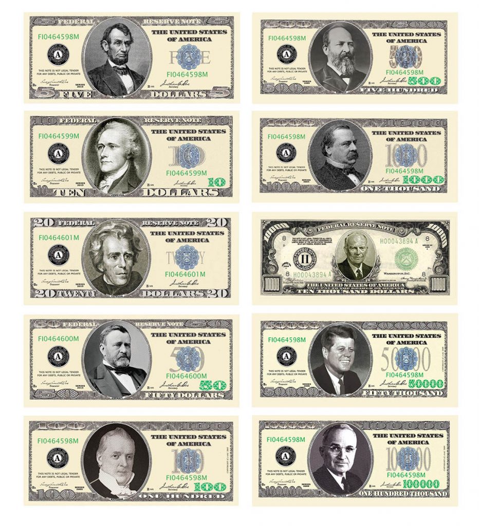 5,000 Novelty Money Bills Special Deal – Only $450.00 – American Art ...