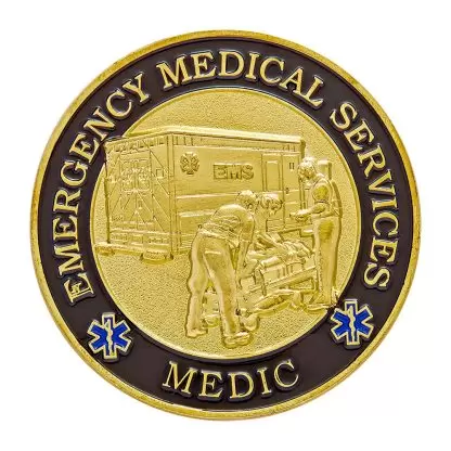 EMS challenge coin front Star of Life