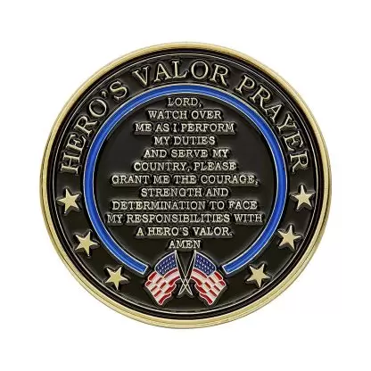 EMS challenge coin back Star of Life