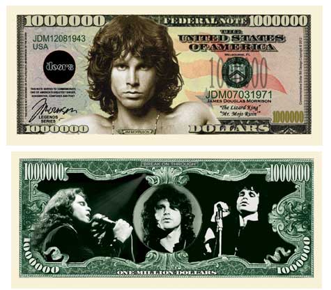 Jim Morrison - The DOORs Million Dollar Bill