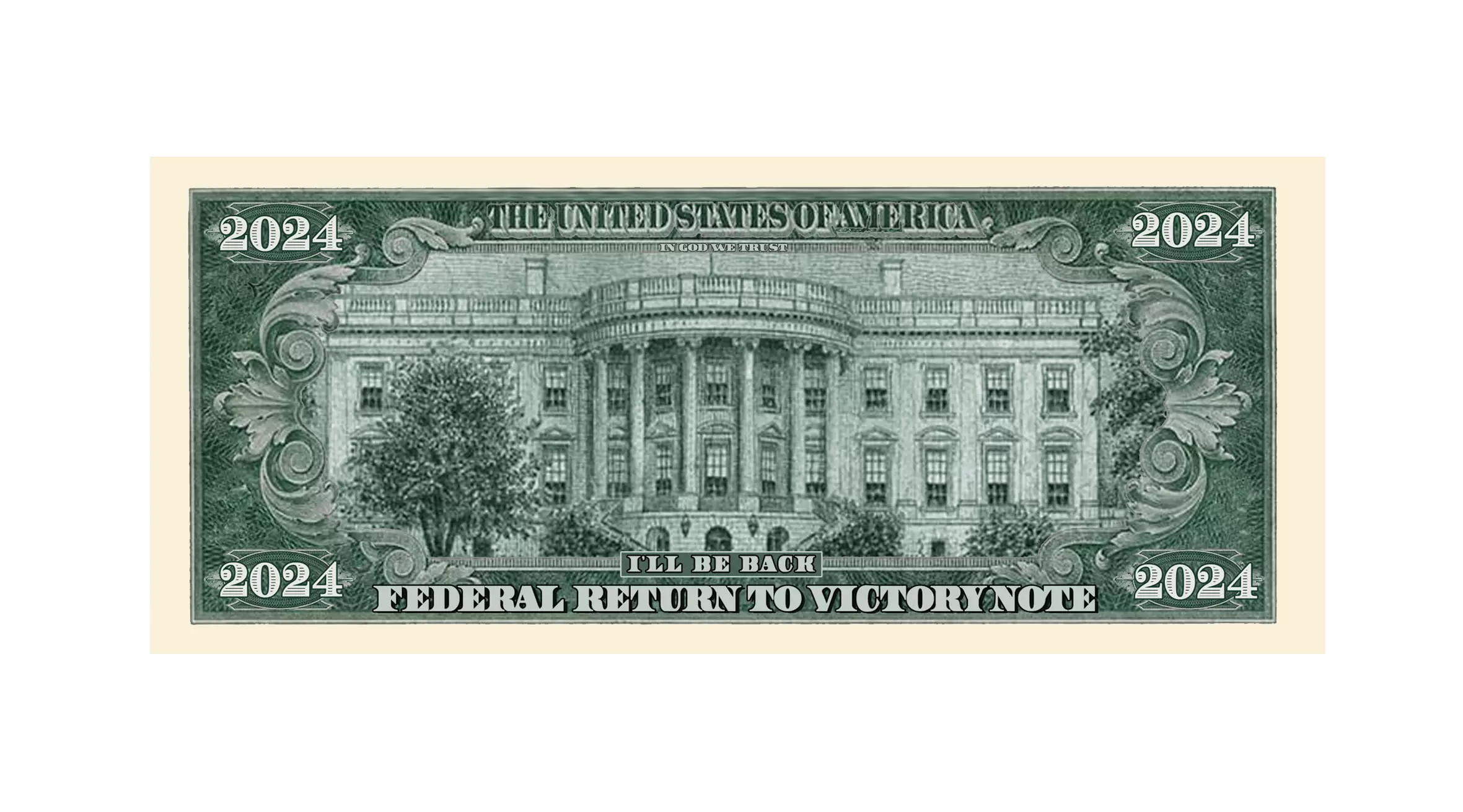 Donald Trump 2024 "Trumpinator I'll Be Back" Limited Edition Novelty Dollar Bill - Image 3