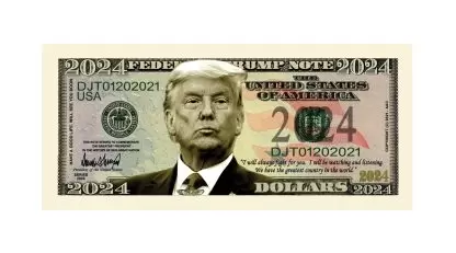 Donald Trump For President 2024 Limited Edition Novelty Dollar Bill - Image 3