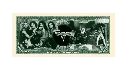Van Halen Limited Edition Collectible Novelty Million Dollar Bill - Image 4