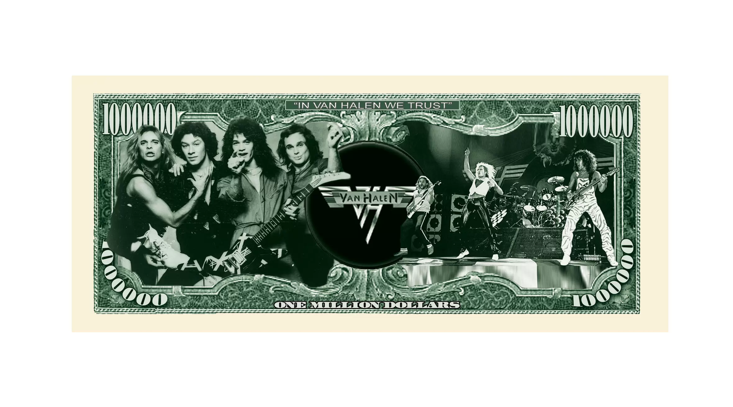 Van Halen Limited Edition Collectible Novelty Million Dollar Bill - Image 4