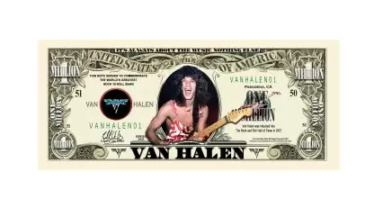 Van Halen Limited Edition Collectible Novelty Million Dollar Bill - Image 3