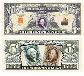 Money-X2 2-US POSTAL SERVICE 37 CENTS US Postage Stamp Dollar Bills Novelty 