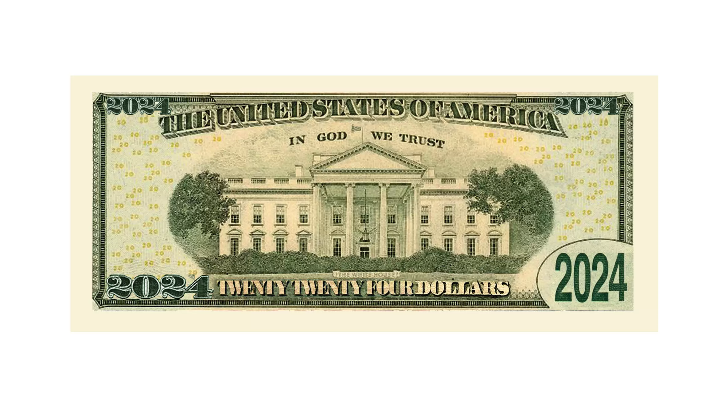 Donald Trump 2024 Re-Election Presidential Novelty Dollar Money Bills - Image 3