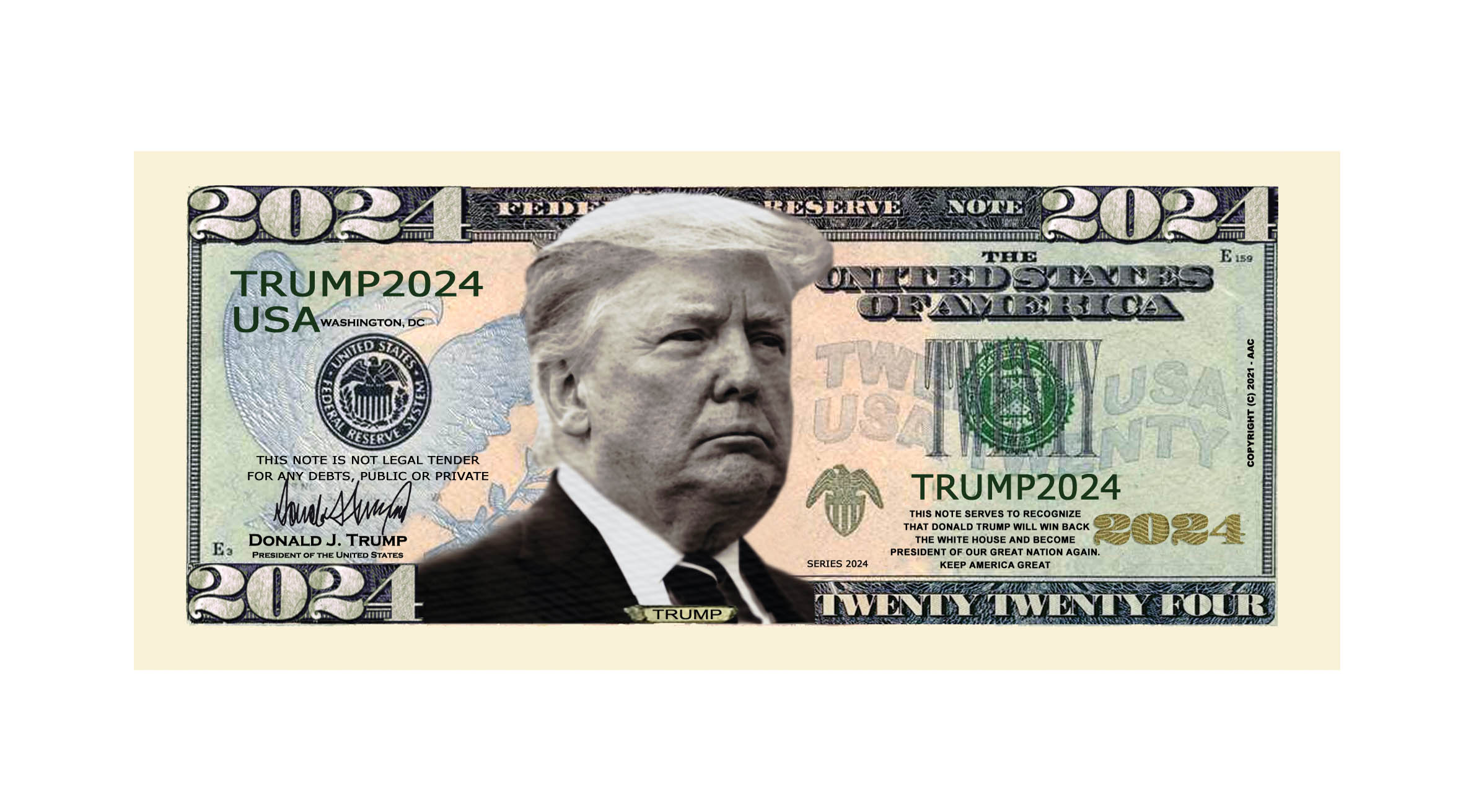 Trump Billion Dollar Money Novelty Bills President Donald J 