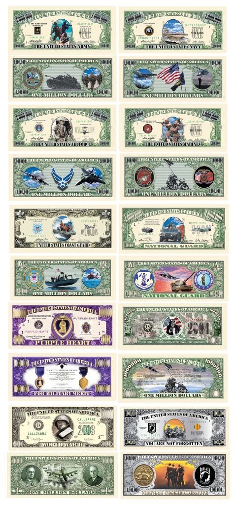 Military Dollar Bills