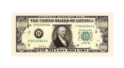 Patriot Million Dollar Bill